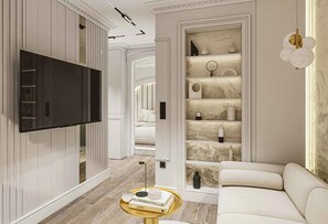Executive Apartment, City View | Living area | Printers