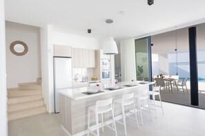 Villa, 4 Bedrooms, Private Pool, Garden View | Dining room - Protaras Aqua Pearl Villa (Paralimni)