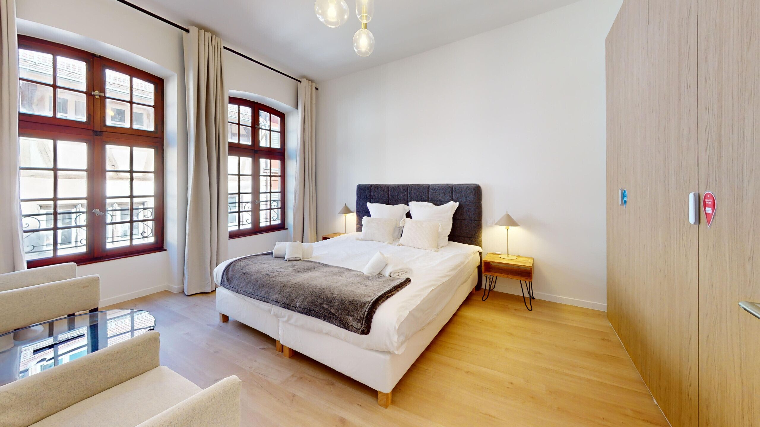 1 chambre, fer et planche à repasser, Wi-Fi gratuit, draps fournis
