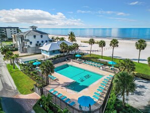 A heated pool - Fabulous Beach Front Condo  Unit 314 with Amazing View of the Gulf of Mexico (Fort Myers Beach)