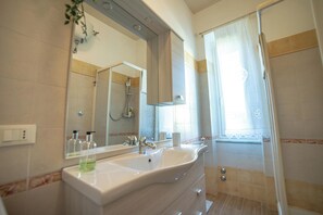Sèche-cheveux, bidet, serviettes fournies, savon