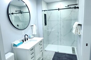 Hair dryer, towels