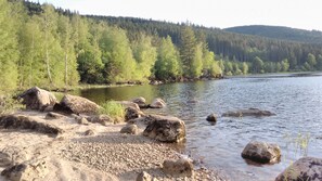 Beach - Cozy apartment on a mountain lake in a vacation resort with pool (Schluchsee)