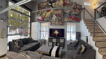 Smart TV, table football, music library