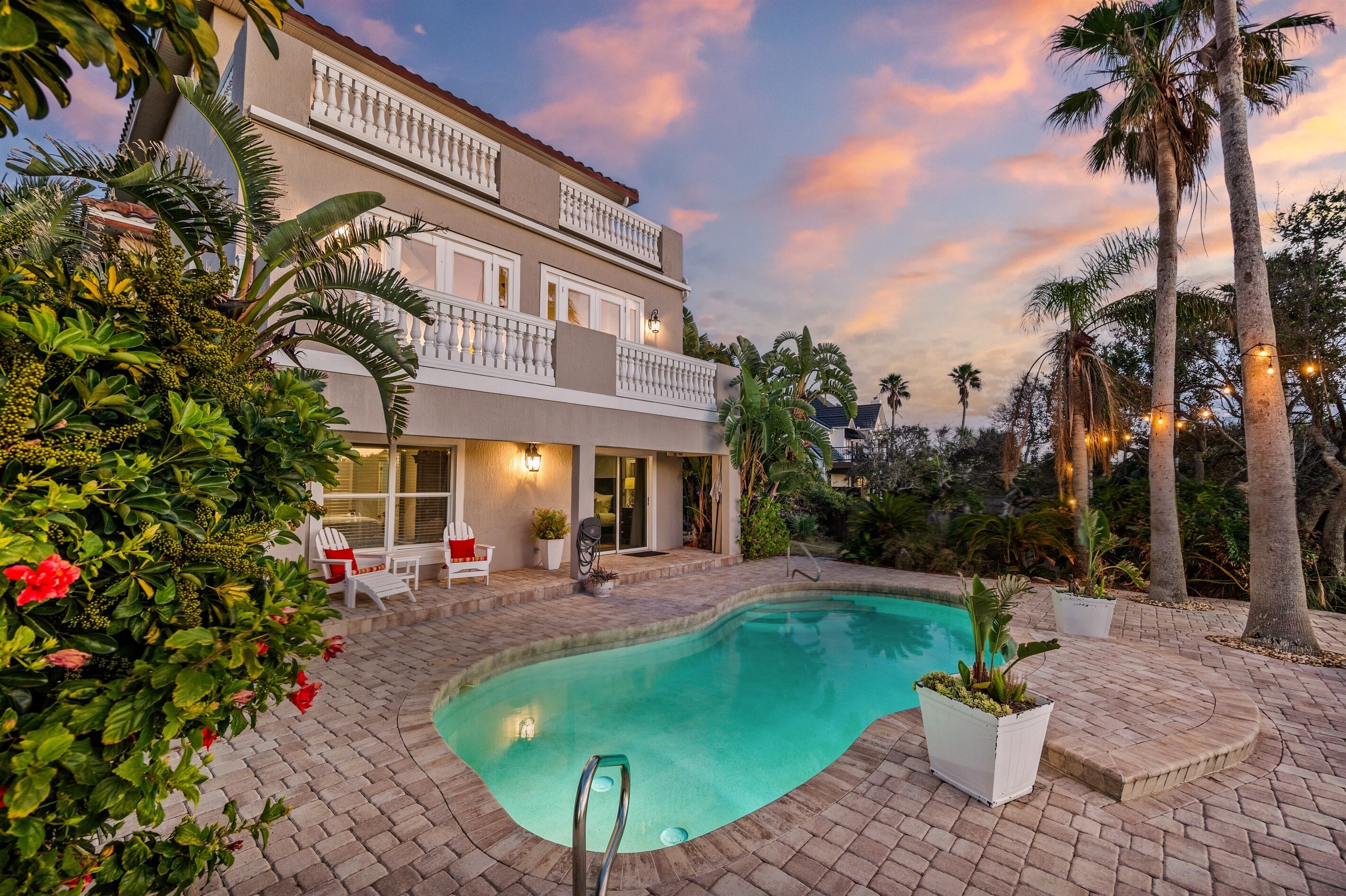A heated pool