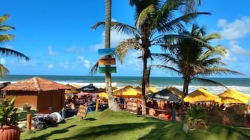 Sun loungers, beach towels