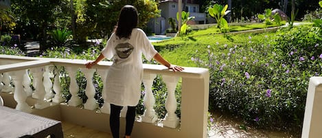 Quadruple Room, Balcony, Pool View