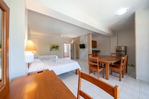 Quadruple Room, Balcony, Pool View | In-room safe, laptop workspace, blackout drapes, free WiFi - Hotel El Koaba (Cabarete)