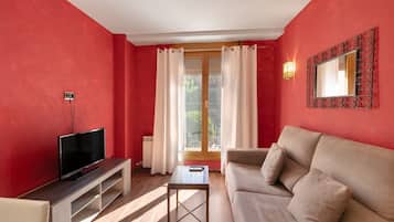 Een televisie en een dvd-speler