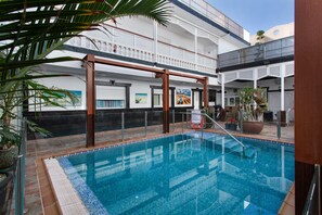A heated pool