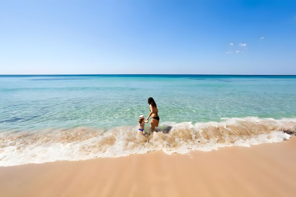 Vlak bij het strand
