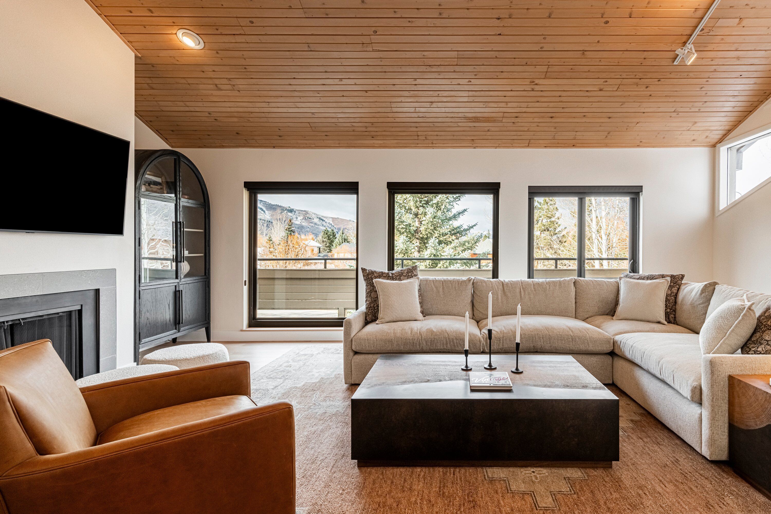 TV connectée, cheminée