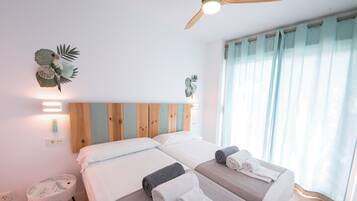 2 bedrooms, iron/ironing board, travel crib, free WiFi