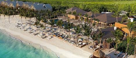 Sun loungers, beach towels