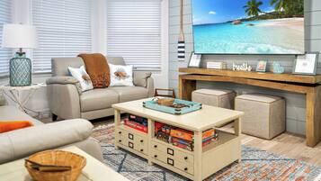 Télévision, cheminée