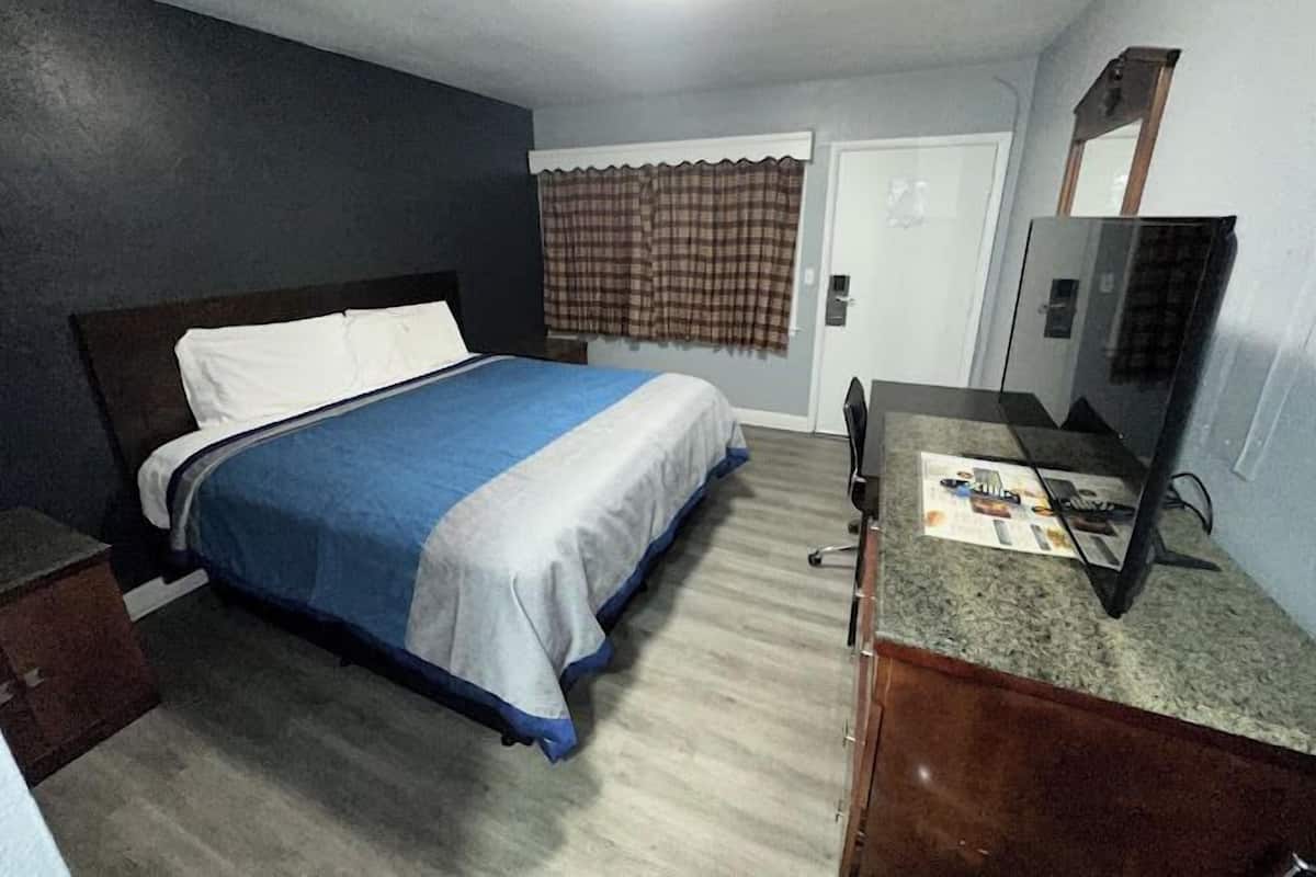 Eenpersoonskamer, 1 kingsize bed, niet-roken | Een bureau, een laptopwerkplek, gratis wifi
