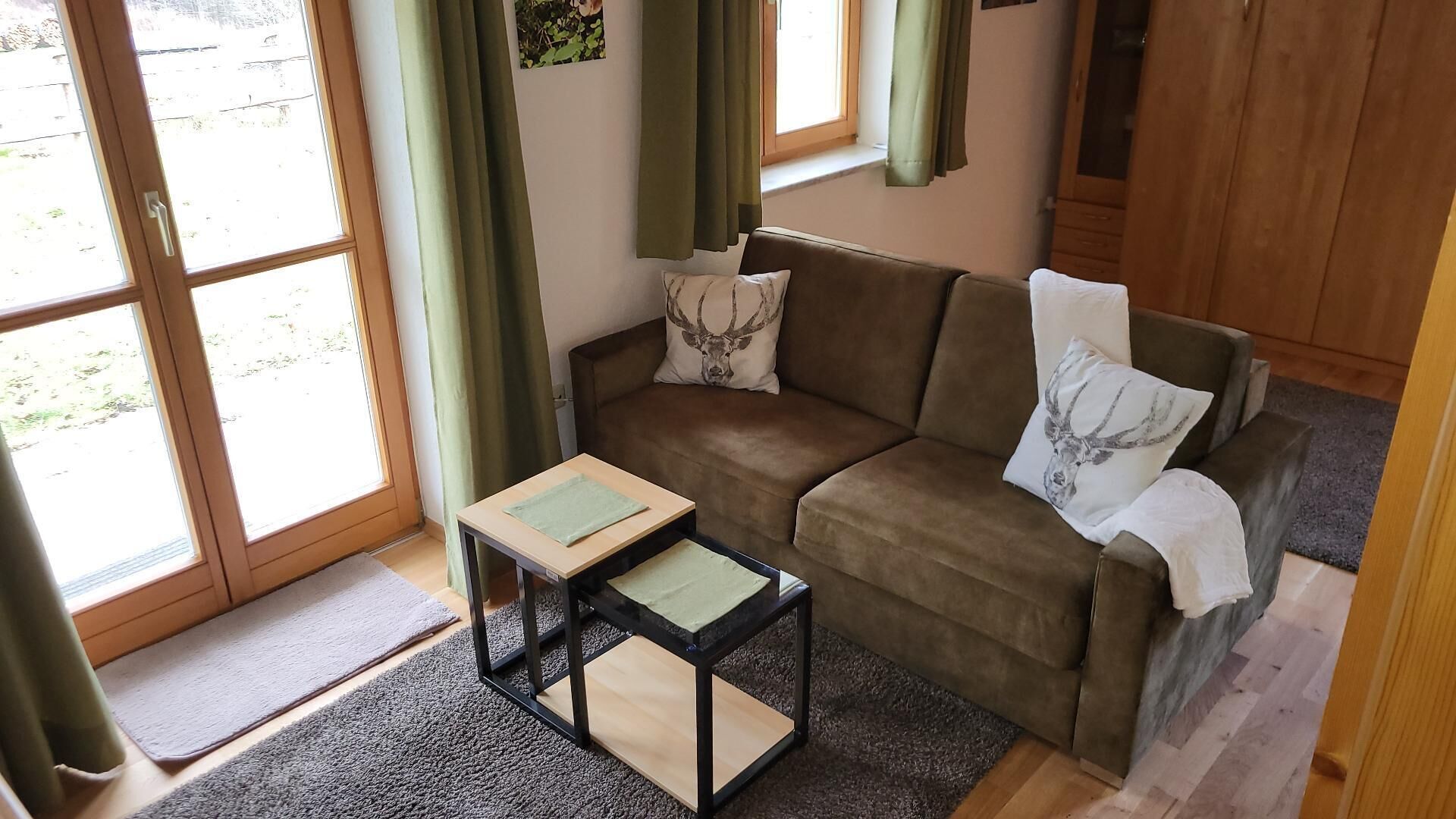 Ferienwohnung mit Terrasse-Sofabett