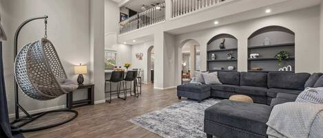 TV, DVD player, offices