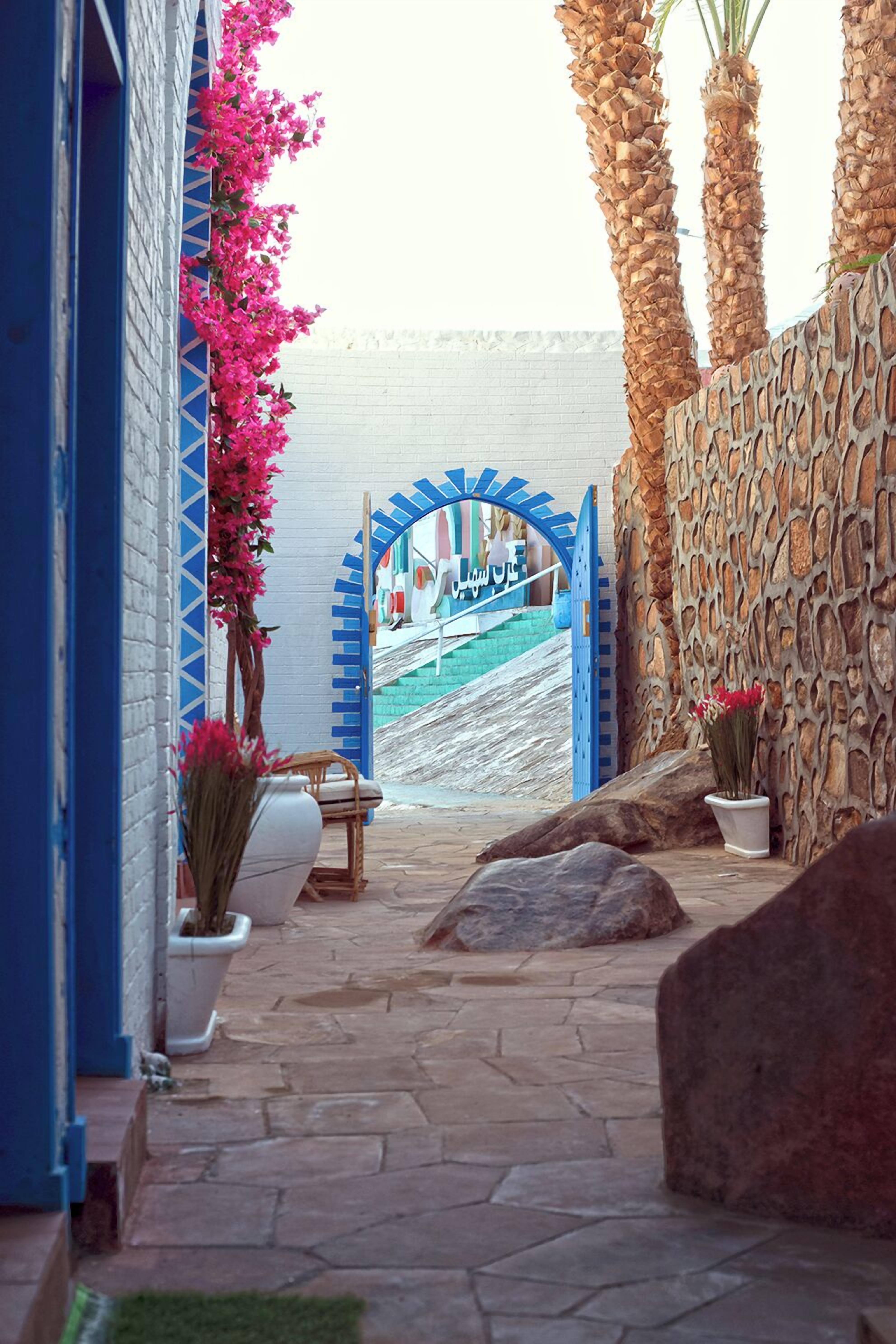 Interior entrance