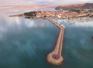 Aerial view - Downtown Izola Modern and Classy Apartments (Izola)