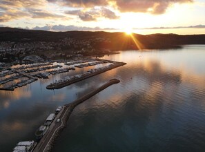 Aerial view - Downtown Izola Modern and Classy Apartments (Izola)