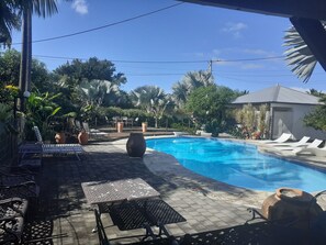Pool - Comfortable Cottage with Shared Pool and Garden in Saint-Louis (Saint-Louis)