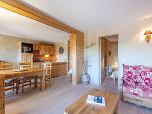 Interior - La Plagne: 3-room apartment, sleeps 6, near center & slopes (La Plagne-Tarentaise)