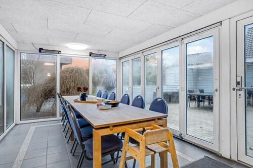 Large holiday home with pool and spa in the middle of Blokhus town, close to.