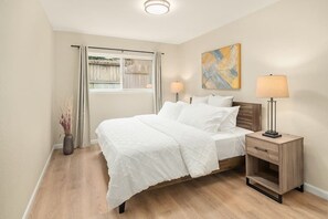 Iron/ironing board, travel crib, WiFi, bed sheets