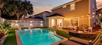 Luxe $1M Beach Home | Heated Pool | 5Blks to Ocean