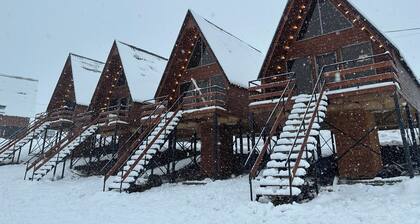 cozy winter cottage in picturesqueue Gudauri with WiFi, near ski slopes
