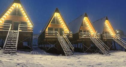 cozy winter cottage in picturesqueue Gudauri with WiFi, near ski slopes