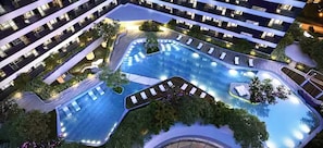 2 outdoor pools - Luxurious White & Gold Haven in Makati (Makati)