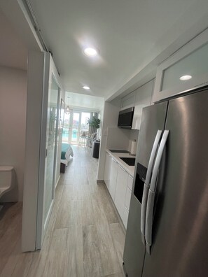 Fridge, microwave, stovetop, coffee/tea maker - BAY DREAM VIEW / EXCLUSIVE 
at Condado Lagoon Villas (San Juan)