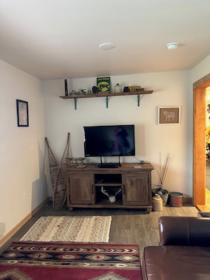 Smart TV, DVD player, books