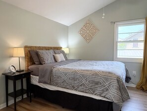 2 bedrooms, iron/ironing board, WiFi, bed sheets