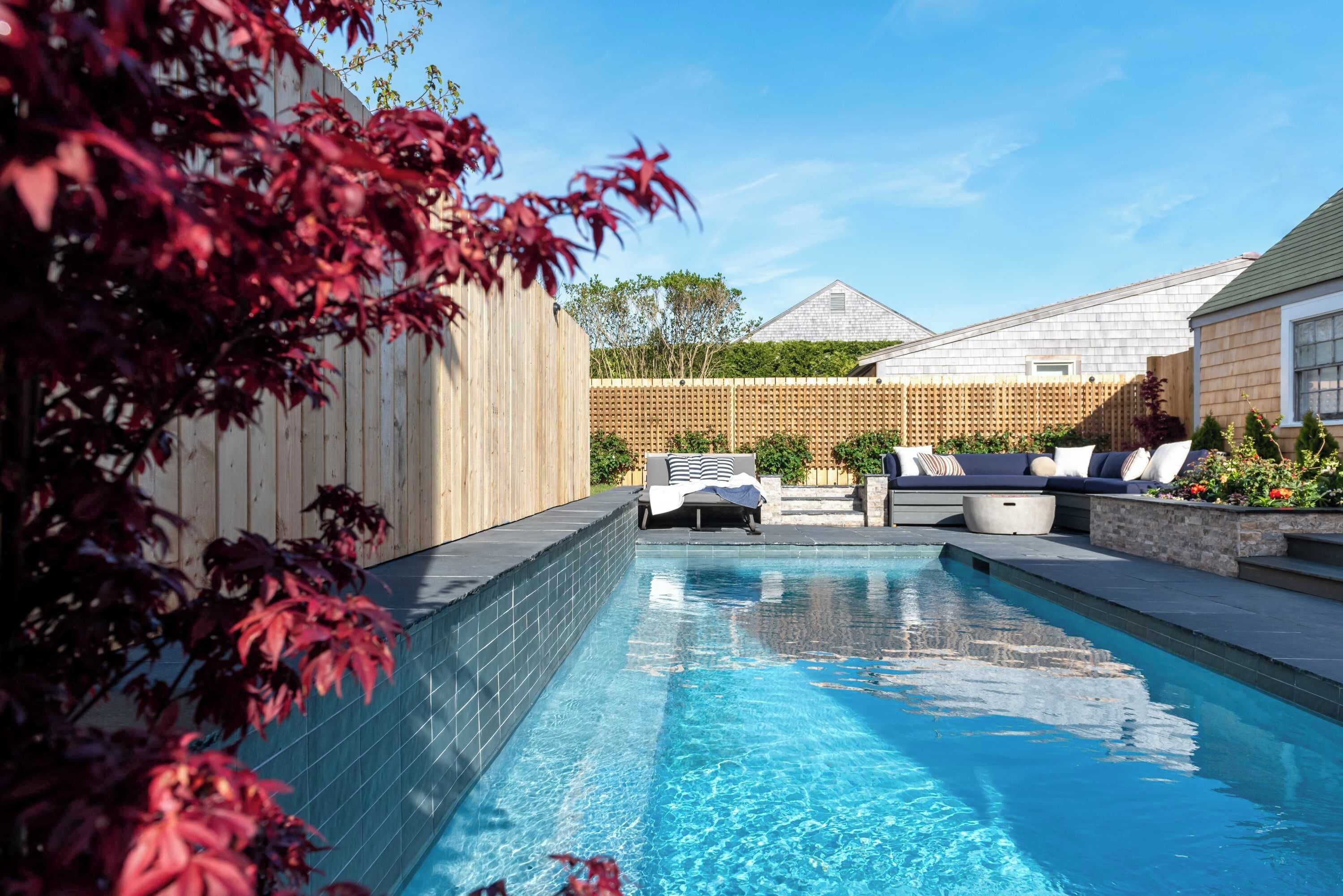 Piscine extérieure, piscine chauffée