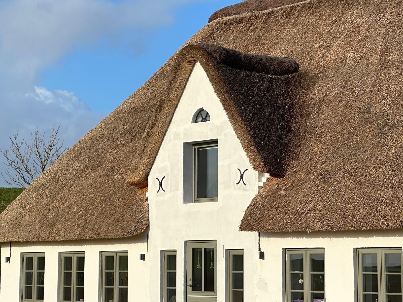 Kernsaniertes Reetdachhaus direkt an der Nordsee.