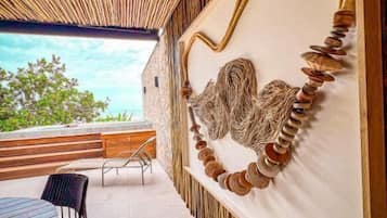 Rumah Comfort, pemandangan pantai | Teras/patio