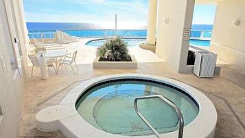 A heated pool
