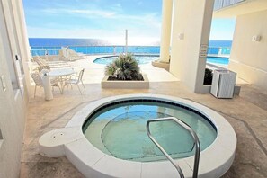 A heated pool