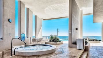A heated pool