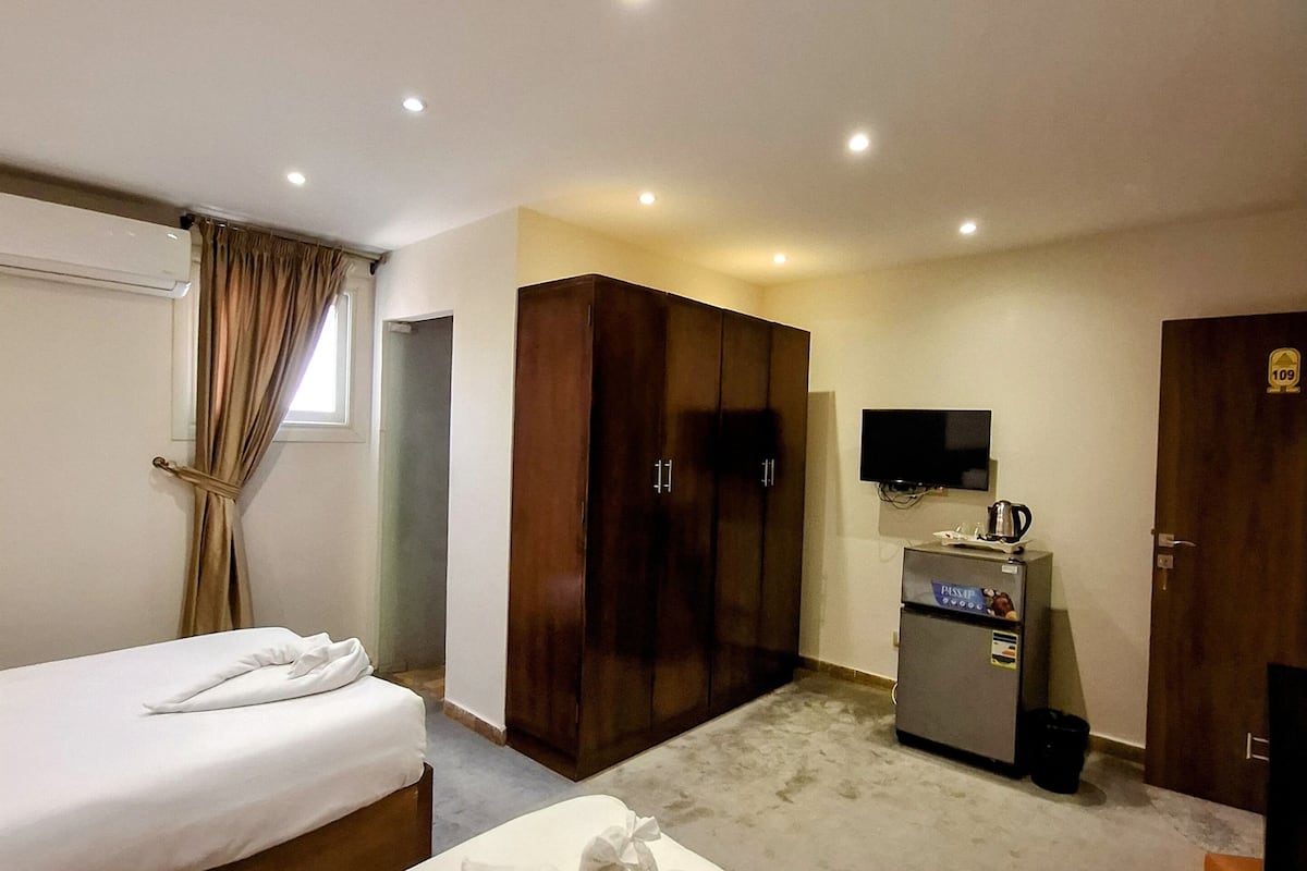 Dobbeltrom – deluxe | Sengetøy i egyptisk bomull, sengetøy av topp kvalitet og minibar