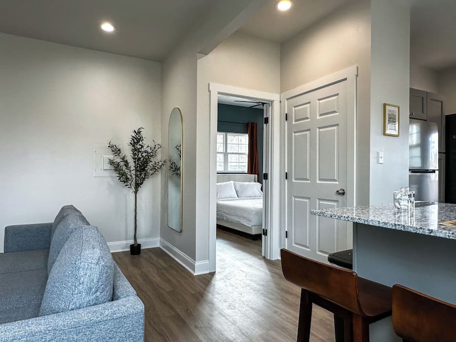 Apartment | Living area | 58-inch Smart TV with digital channels