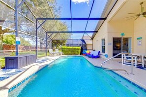 Et oppvarmet basseng