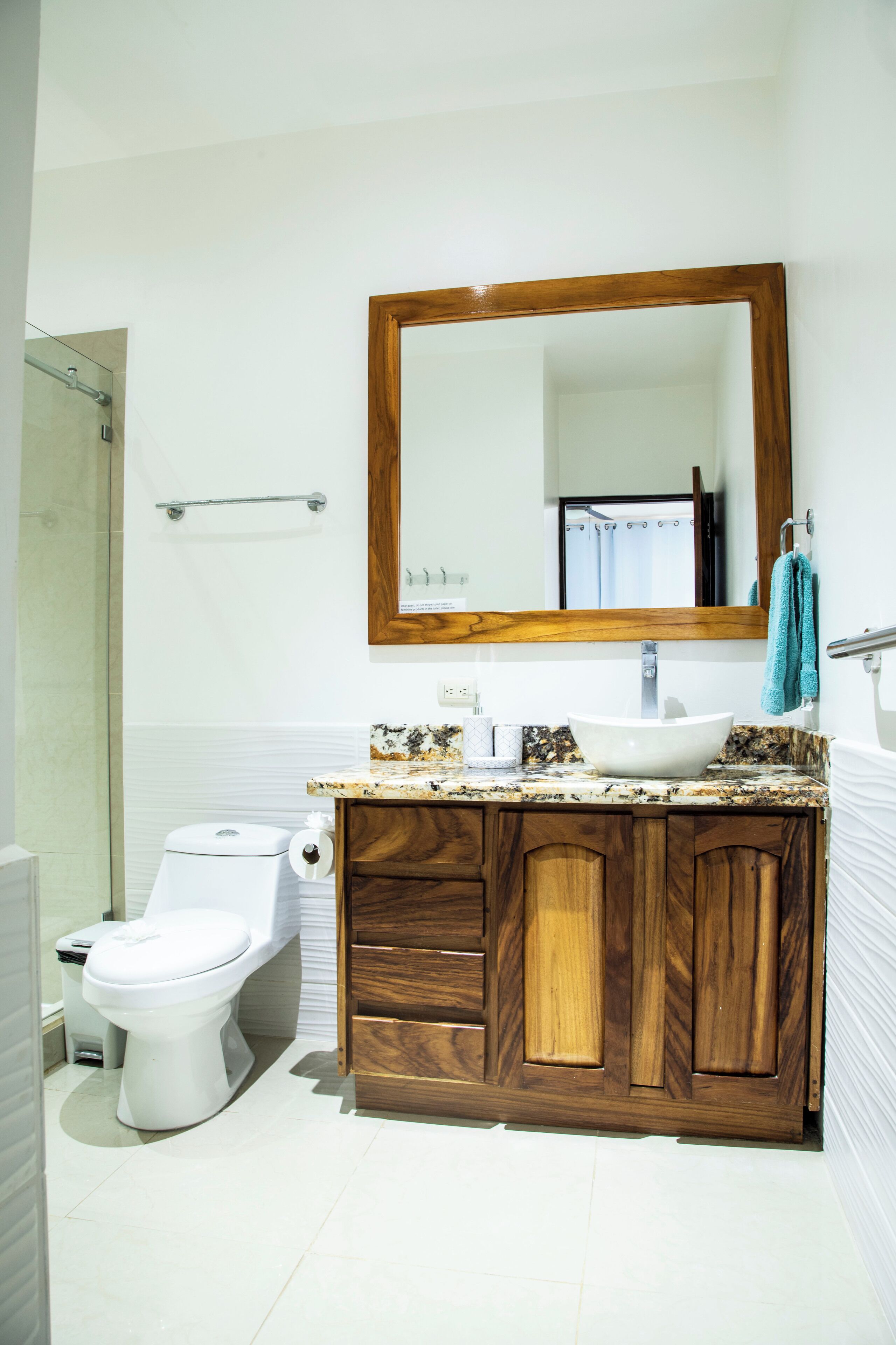 Towels, toilet paper