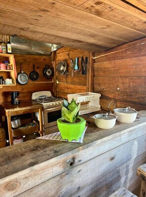 Private kitchen - Las Peñitas Beach Cabin (León)