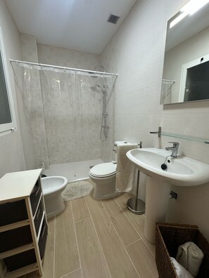 Hårtørrer, bidet, håndklæder, Sæbe