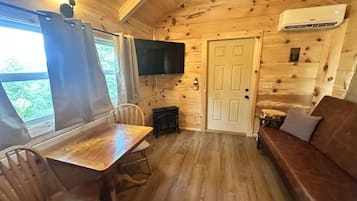TV, fireplace, DVD player