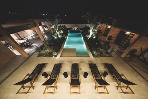 Indoor pool, a heated pool - Casa Kukuti (Todos Santos)
